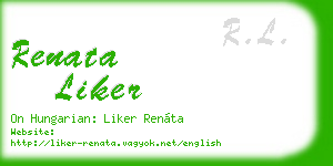 renata liker business card